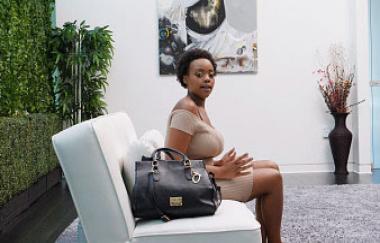 Serena - Busty Black Calendar Girl
