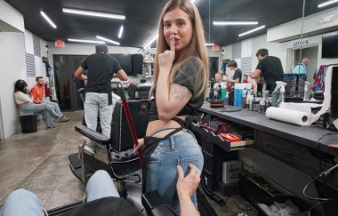 Lucky Anne - At The Barbershop - Scene Poster On Mofos With Parker Ambrose, Lucky Anne