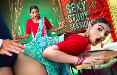 Laynee James, Julia James - Sari Stepsisters Sexy Study Session